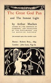 The great god Pan, and, The inmost light