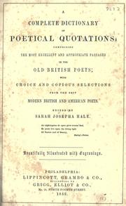 A complete dictionary of poetical quotations