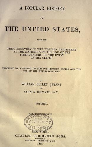A popular history of the United States