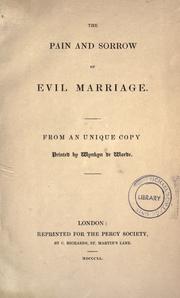 The pain and sorrow of evil marriage
