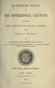 An elementary treatise on the differential calculus