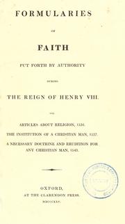 The thirty-nine articles of the Church of England
