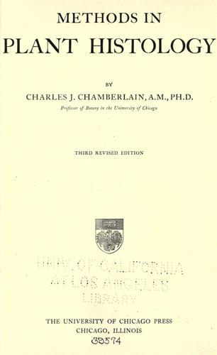 Methods in plant histology