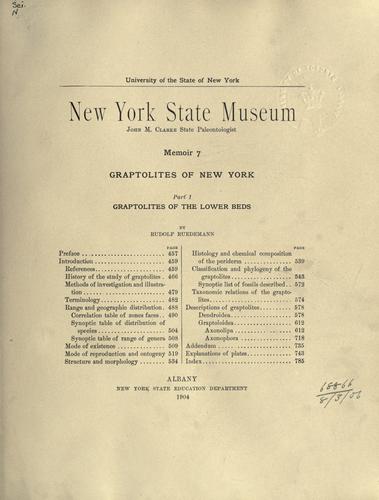Graptolites of New York