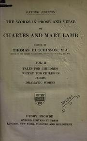 The works in prose and verse of Charles and Mary Lamb