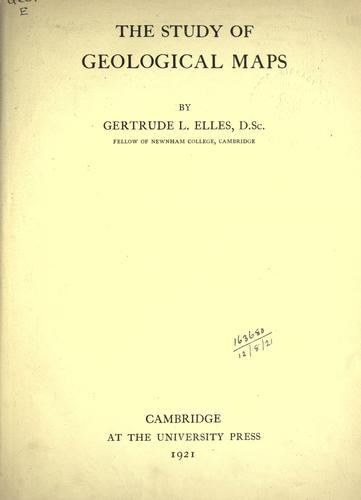 The study of geological maps