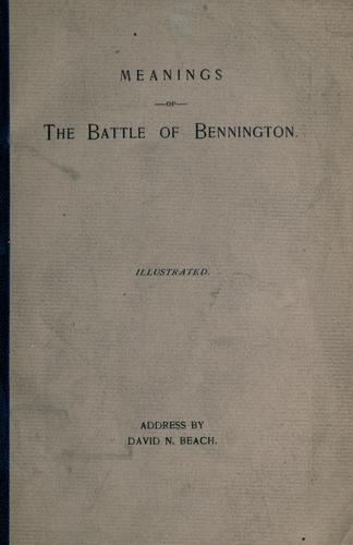 Meaning of the Battle of Bennington