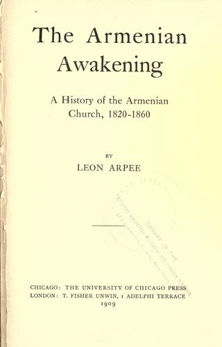 The Armenian awakening