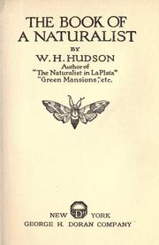 The book of a naturalist