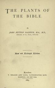 The plants of the Bible