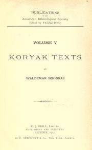 Koryak texts