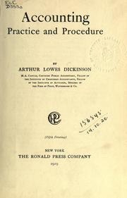 Accounting practice and procedure