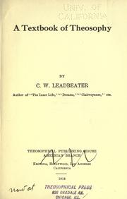 A textbook of theosophy