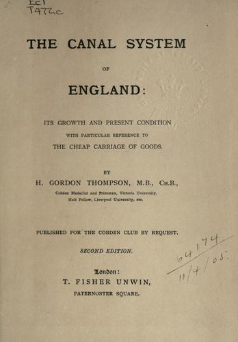 The canal system of England