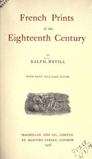 French prints of the eighteenth century