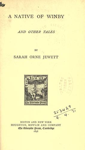 A native of Winby, and other tales