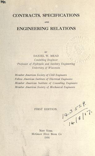 Contracts, specifications and engineering relations