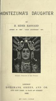 Montezuma's daughter