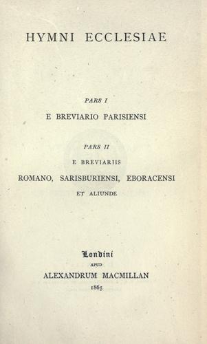Hymni ecclesiae