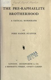 The Pre-Raphaelite brotherhood