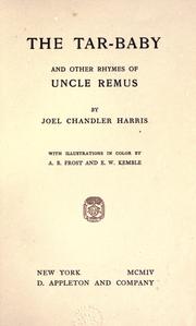 The tar-baby, and other rhymes of Uncle Remus