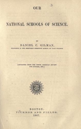 Our national schools of science