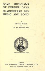 Musiciens d'autrefois