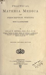 Practical materia medica and prescription writing