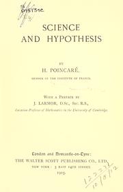 La science et l'hypothèse