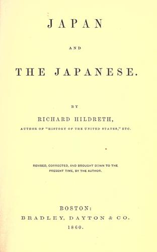 Japan and the Japanese