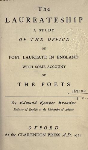 The laureateship