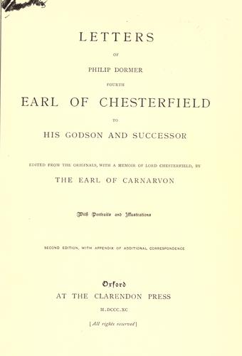 Letters to his godson and successor