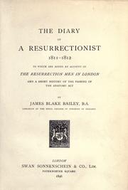 The diary of a resurrectionist 1811-1812