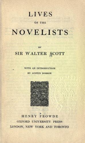 The lives of the novelists