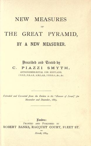 New measures of the Great pyramid