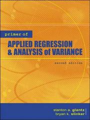Primer of applied regression & analysis of variance