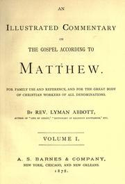 An illustrated commentary on the gospel according to Matthew