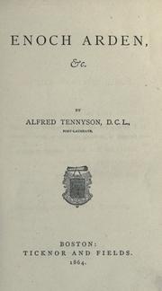 Tennyson's Enoch Arden, etc.