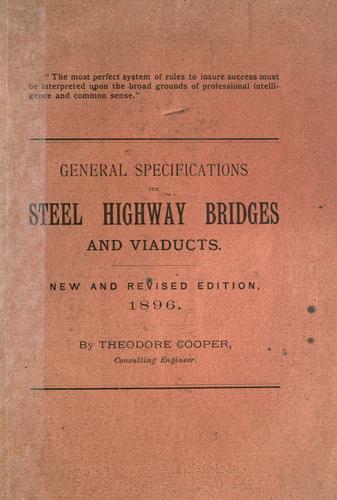 General specifications for steel highway bridges and viaducts
