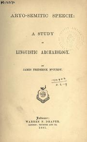 Aryo-semitic speech