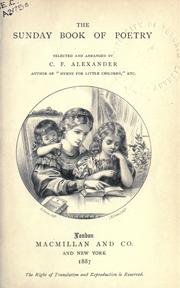 The Sunday book of poetry