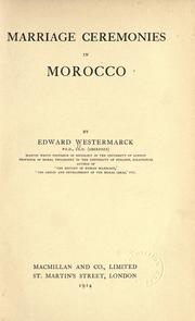 Marriage ceremonies in Morocco