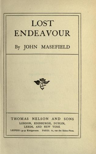 Lost endeavour