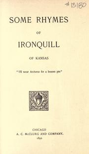 Some rhymes of Ironquill