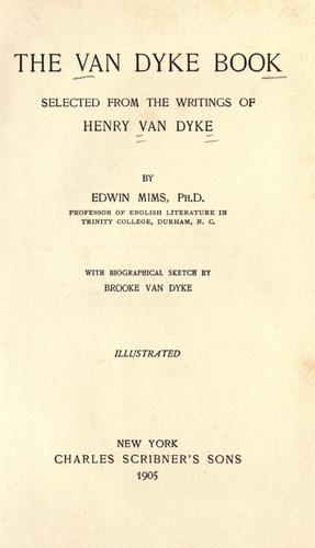 The Van Dyke book