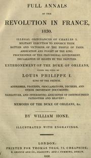 Full annals of the revolution in France, 1830
