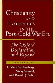 Christianity and economics in the post-cold war era