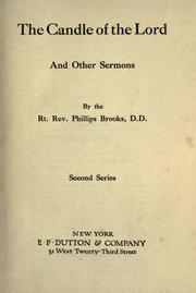 The candle of the Lord and other sermons