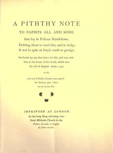 Illustrations of early English popular literature