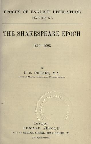 Epochs of English literature